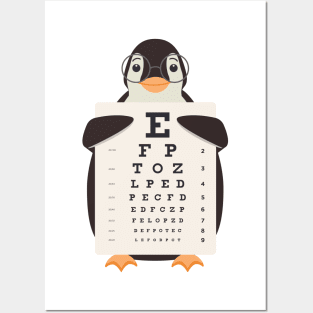 Penguin Eye Chart Posters and Art